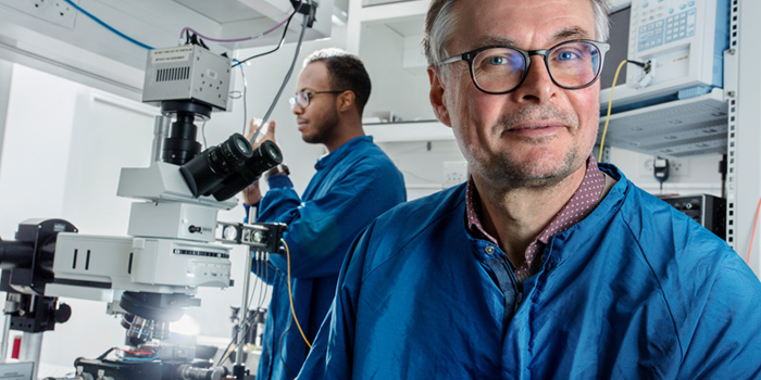 Professor Jesper Mørk, leder af NanoPhoton, DTU's grundforskningscenter. Foto: Mikael Schlosser